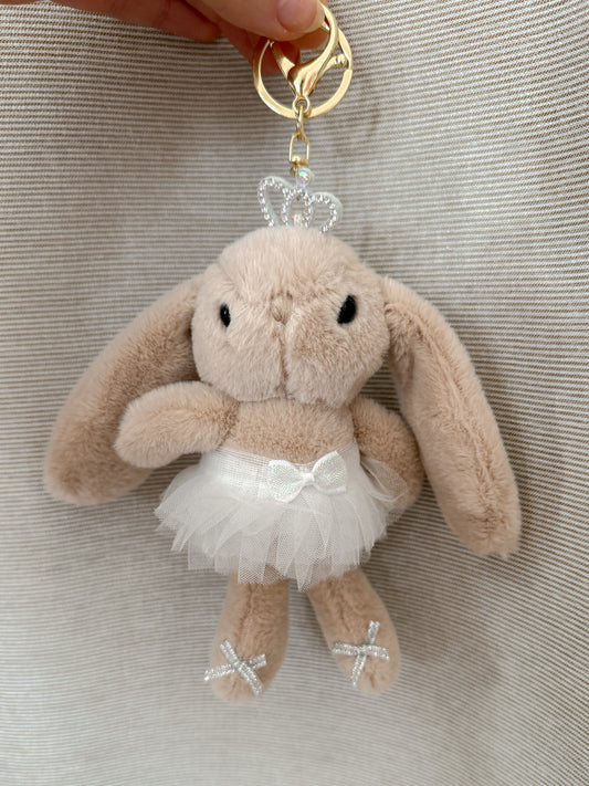 Llavero Conejita Katya bailarina beige